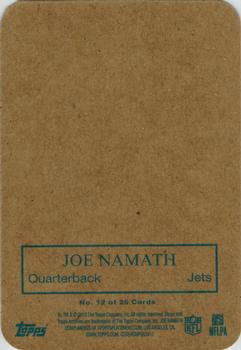 2013 Topps Archives - 1970 Glossy #12 Joe Namath Back