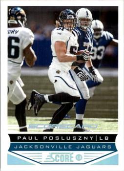 2013 Score - Scorecard #100 Paul Posluszny Front