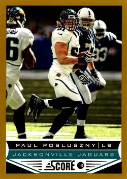 2013 Score - Gold Zone #100 Paul Posluszny Front