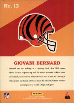 2013 Score - Hot Rookies Showcase #13 Giovani Bernard Back