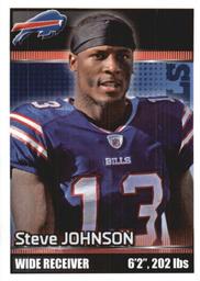 2012 Panini NFL Sticker Collection #14 Steve Johnson Front