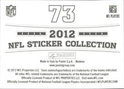 2012 Panini NFL Sticker Collection #73 Ray Lewis Back