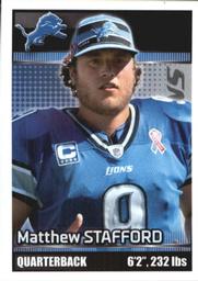 2012 Panini NFL Sticker Collection #300 Matthew Stafford Front