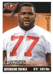 2012 Panini NFL Sticker Collection #393 Carl Nicks Front