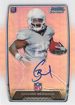 2013 Bowman - Chrome Rookie Autographs Refractors #RCRA-GB Giovani Bernard Front