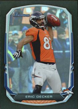 2013 Bowman - Rainbow Black #89 Eric Decker Front