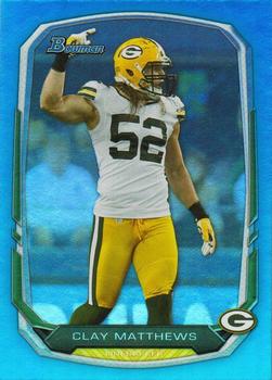 2013 Bowman - Rainbow Blue #83 Clay Matthews Front