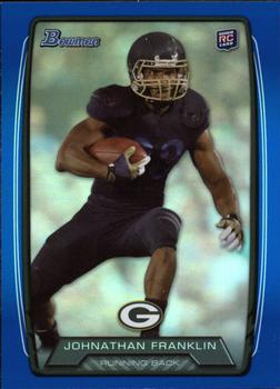 2013 Bowman - Rainbow Blue #163 Johnathan Franklin Front