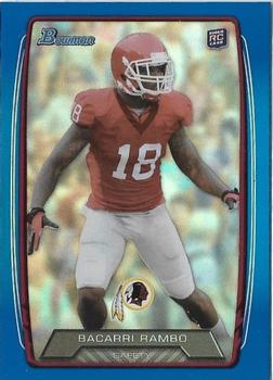 2013 Bowman - Rainbow Blue #203 Bacarri Rambo Front