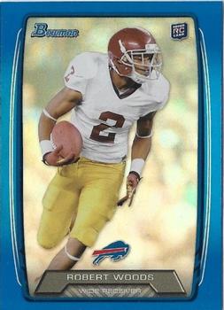 2013 Bowman - Rainbow Blue #204 Robert Woods Front