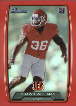 2013 Bowman - Rainbow Red #149 Shawn Williams Front