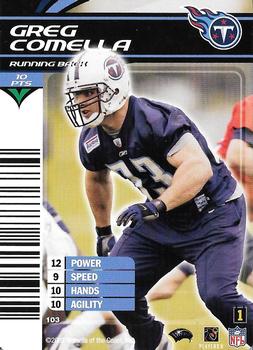 2002 NFL Showdown 1st & Goal #103 Greg Comella Front