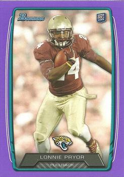 2013 Bowman - Purple #148 Lonnie Pryor Front