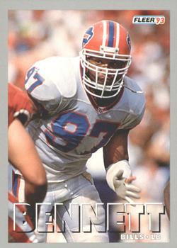 1993 Fleer Shell FACT #62 Cornelius Bennett Front