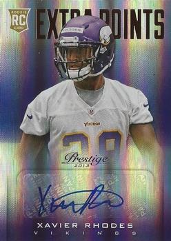 2013 Panini Prestige - Rookie Extra Points Red Signatures #298 Xavier Rhodes Front