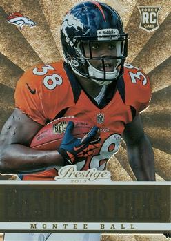 2013 Panini Prestige - Prestigious Picks Gold #15 Montee Ball Front