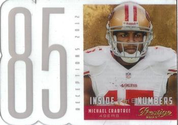 2013 Panini Prestige - Inside The Numbers #20 Michael Crabtree Front