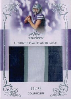 2013 Leaf Trinity - Jumbo Patch Silver #DP-CK1 Collin Klein Front