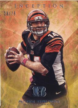 2013 Topps Inception - Yellow #4 Andy Dalton Front