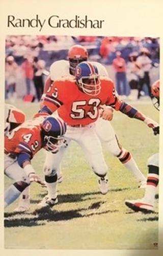 1981 Marketcom Mini-Poster #30 Randy Gradishar Front