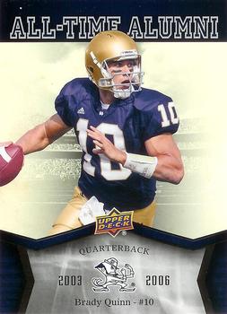 2013 Upper Deck University of Notre Dame - All Time Alumni #ATA-BQ Brady Quinn Front