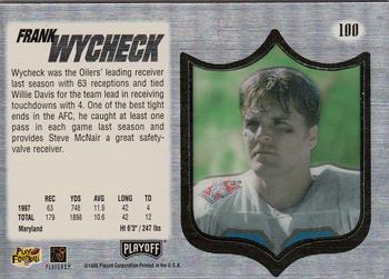 1998 Playoff Absolute SSD Hobby - Silver #100 Frank Wycheck Back