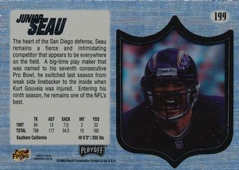 1998 Playoff Absolute SSD Hobby - Silver #199 Junior Seau Back
