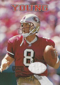 1998 Playoff Momentum SSD Hobby - Team Threads (Road) #19 Steve Young Front