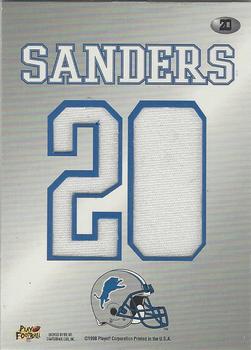 1998 Playoff Momentum SSD Hobby - Team Threads (Road) #20 Barry Sanders Back