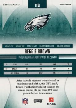 2008 Playoff Absolute Memorabilia #113 Reggie Brown Back