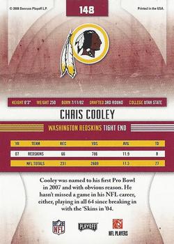 2008 Playoff Absolute Memorabilia #148 Chris Cooley Back