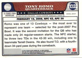 2008 Topps Chrome #TC132 Tony Romo Back