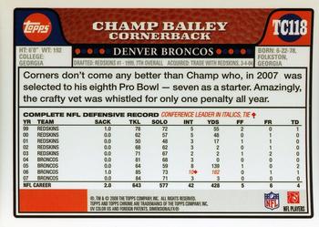 2008 Topps Chrome #TC118 Champ Bailey Back