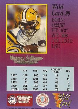 1991 Wild Card Draft #99 Harvey Williams Back