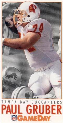 1992 GameDay #410 Paul Gruber Front