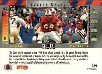 1993 Pro Set Power #169 Eugene Chung Back