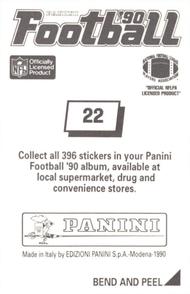 1990 Panini Stickers #22 Tim Krumrie Back