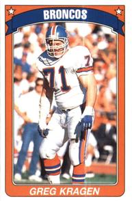 1990 Panini Stickers #45 Greg Kragen Front