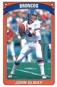 1990 Panini Stickers #53 John Elway Front