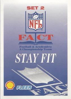 1995 Fleer Shell FACT #NNO Set 2 (Stay Fit) Header Card Front