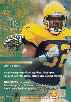 1995 Fleer Shell FACT #79 Reggie Cobb Back