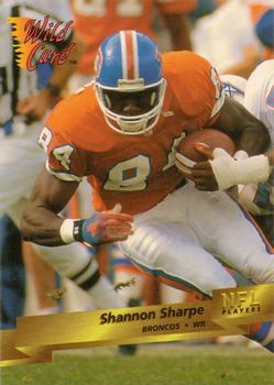 1993 Wild Card #37 Shannon Sharpe Front