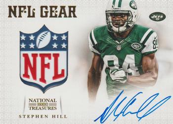 2012 Panini National Treasures - NFL Gear NFL Shield Signatures #17 Stephen Hill Front