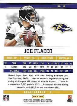 2013 Panini Rookies & Stars - Longevity #8 Joe Flacco Back