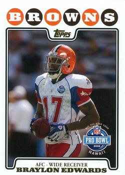 2008 Topps - Gold Foil #312 Braylon Edwards Front