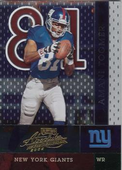 2002 Playoff Absolute Memorabilia #4 Amani Toomer Front