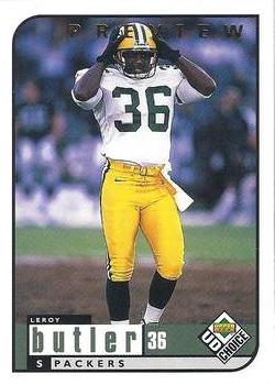 1998 UD Choice Previews #70 LeRoy Butler Front