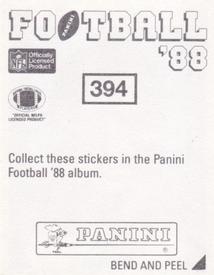 1988 Panini Stickers #394 Leonard Smith Back