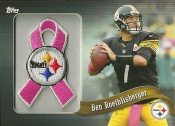 2013 Topps - Ribbons Pink Team Logo #PR-BR Ben Roethlisberger Front