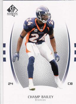 2007 SP Authentic #20 Champ Bailey Front